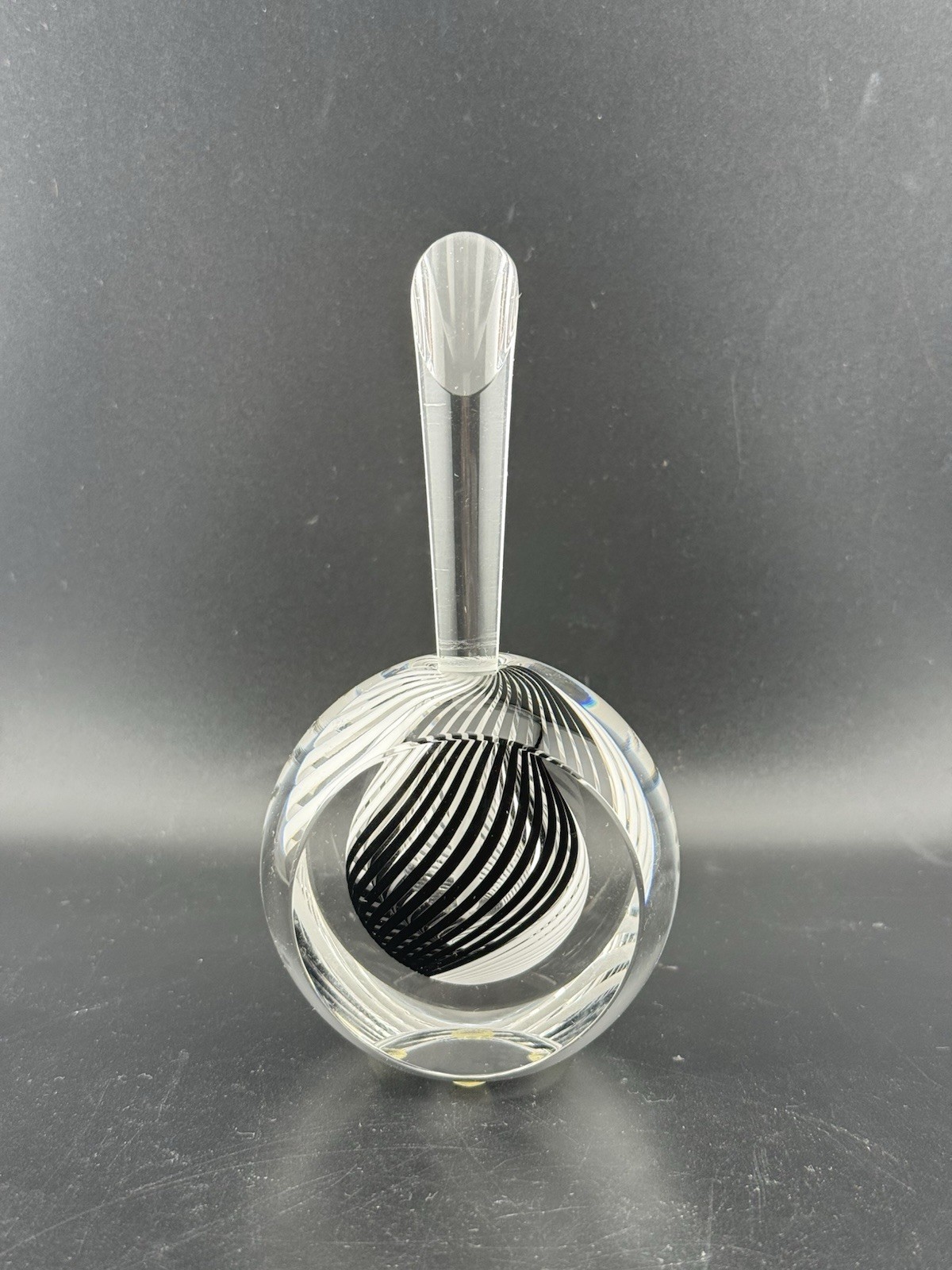 Vintage Paul Harrie Striped Studio Art Glass Perfume Bottle RARE Vintage Paul Harrie Striped Studio Art Glass Perfume Bottle RARE
