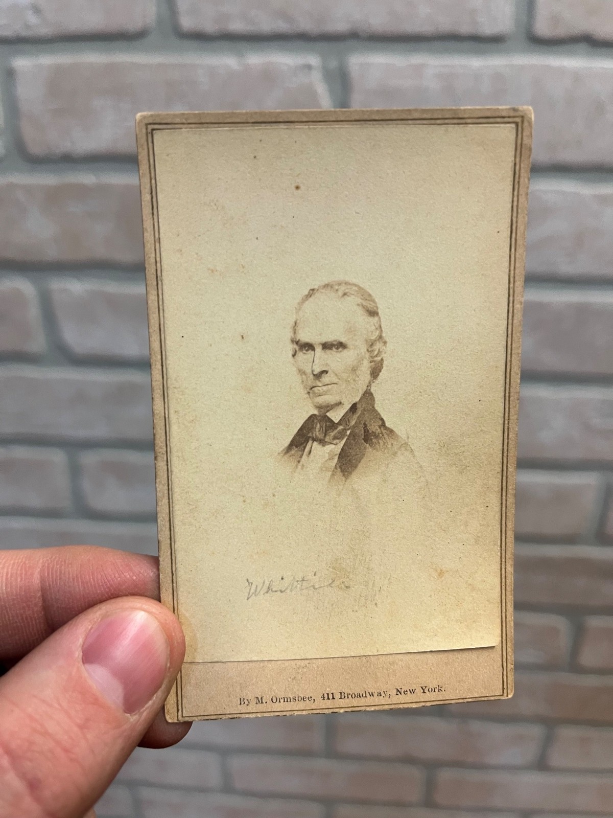 Antique CDV Photo Poet John Greenleaf Whittier Abolitionist, Politician Antique CDV Photo Poet John Greenleaf Whittier Abolitionist, Politician