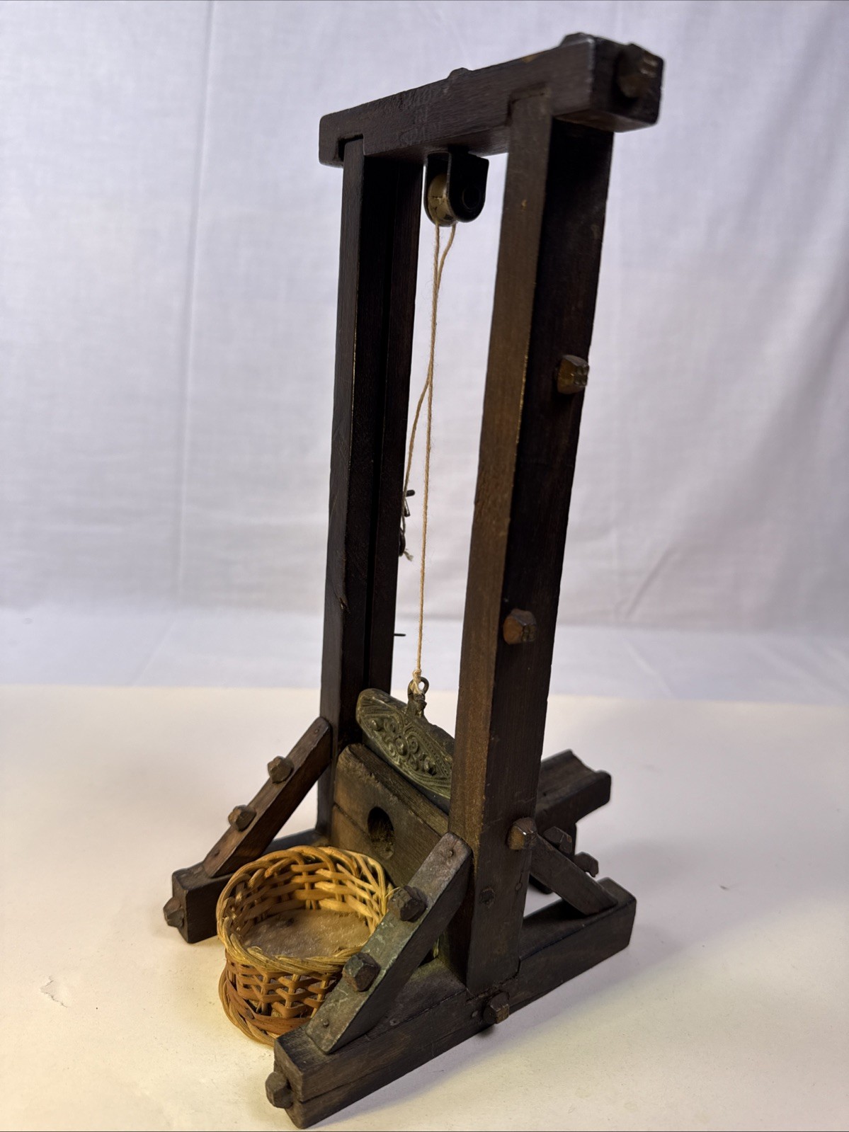 Rare Vintage Antique Guillotine Siglo XVIII Cigar Guillotina Cutter. Spain. 10” Rare Vintage Antique Guillotine Siglo XVIII Cigar Guillotina Cutter. Spain. 10”