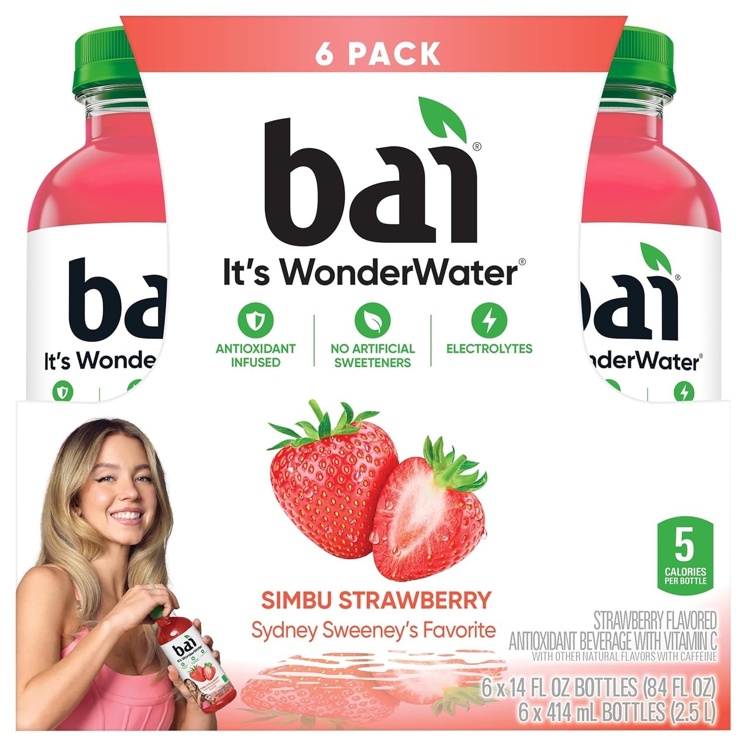 Bai Simbu Strawberry Antioxidant Drink 84oz Large Bottle Beverage Bai Simbu Strawberry Antioxidant Drink 84oz Large Bottle Beverage