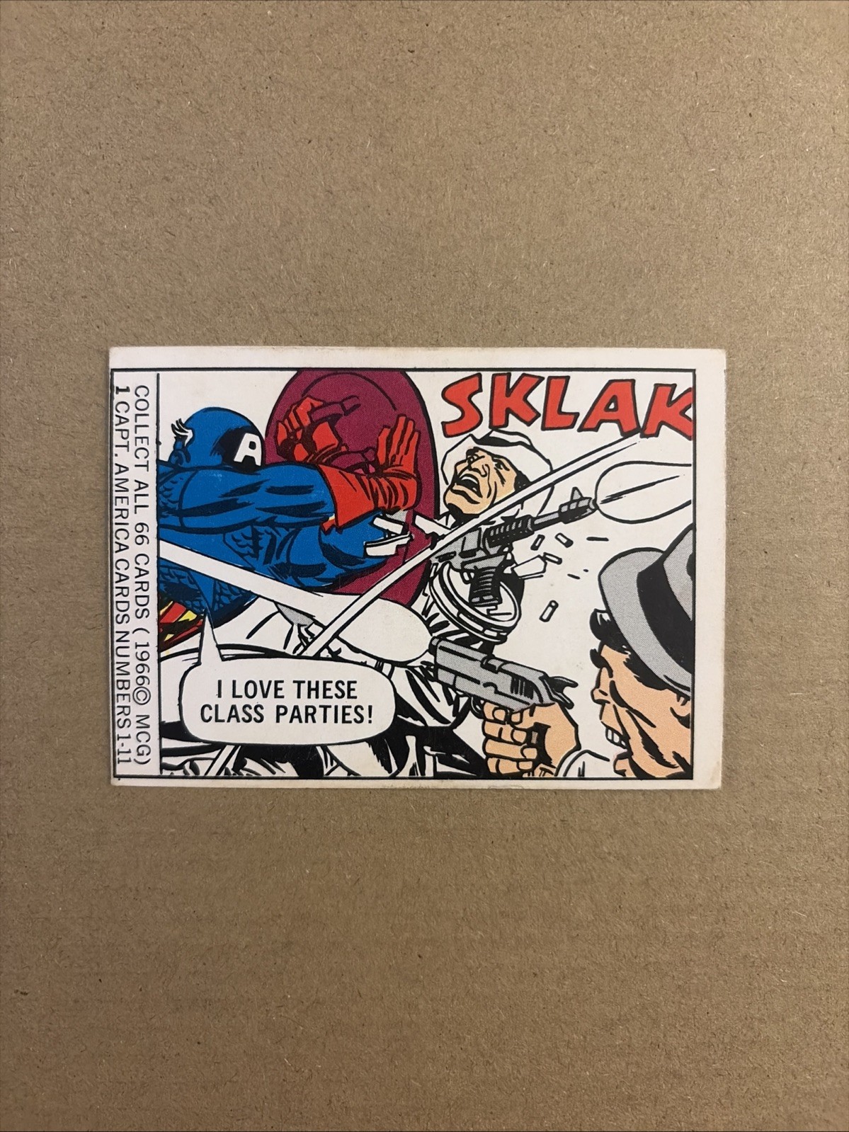 1966 Marvel Super Heroes 1966 #1 Captain America Rookie MCG Donruss 1966 Marvel Super Heroes 1966 #1 Captain America Rookie MCG Donruss
