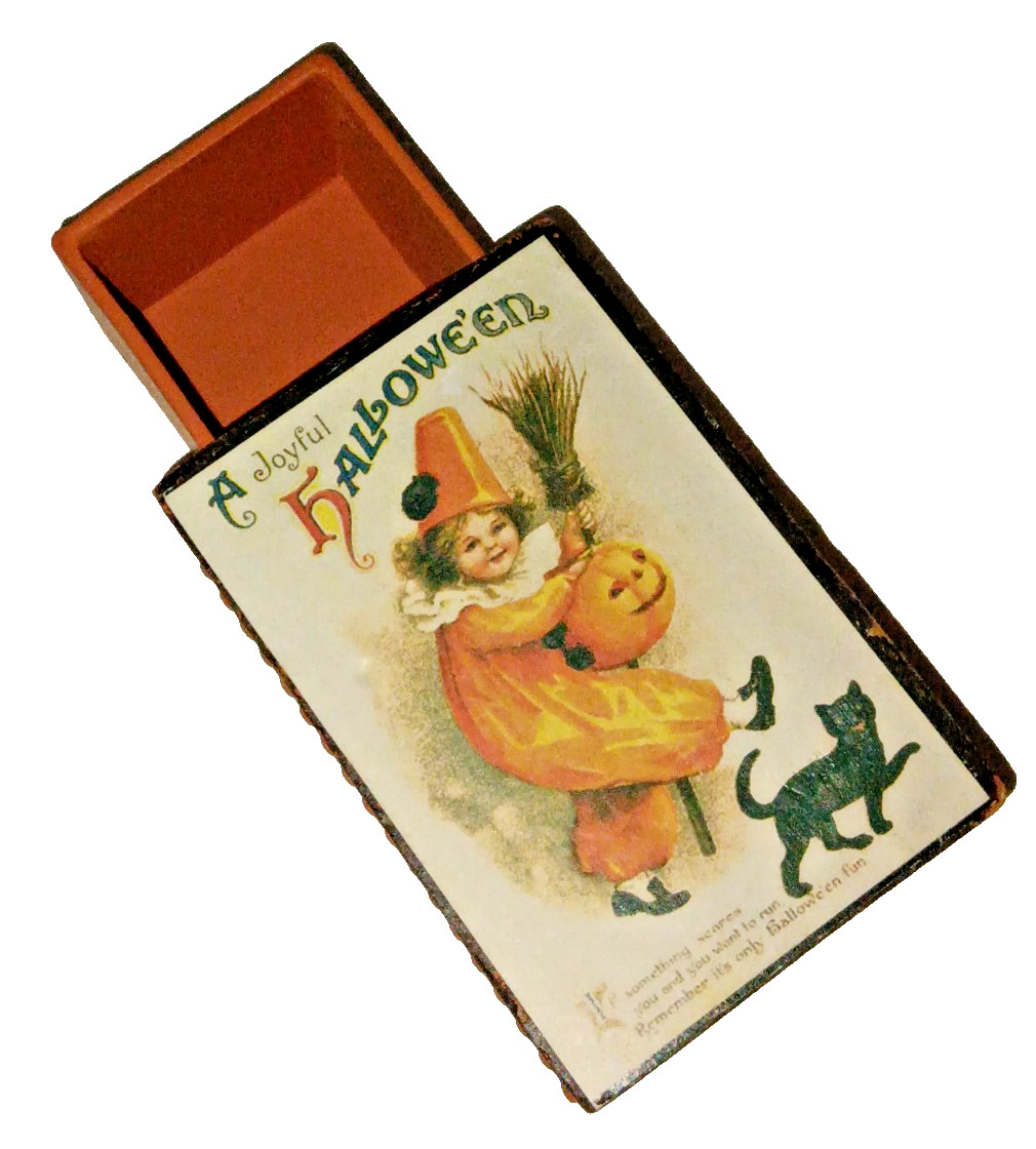 Vtg 1999 Bethany Lowe Halloween Trinket Box SPOOKTACULAR SERIES Clapsaddle Image