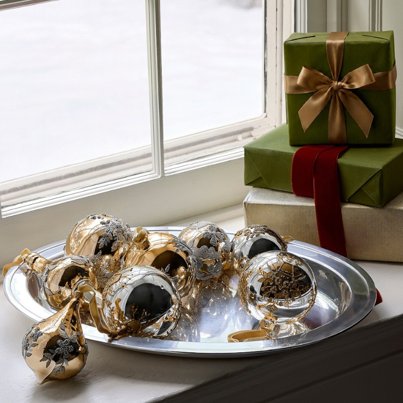 Josh Young x Williams Sonoma Home Beaded Ornaments, Set of 6