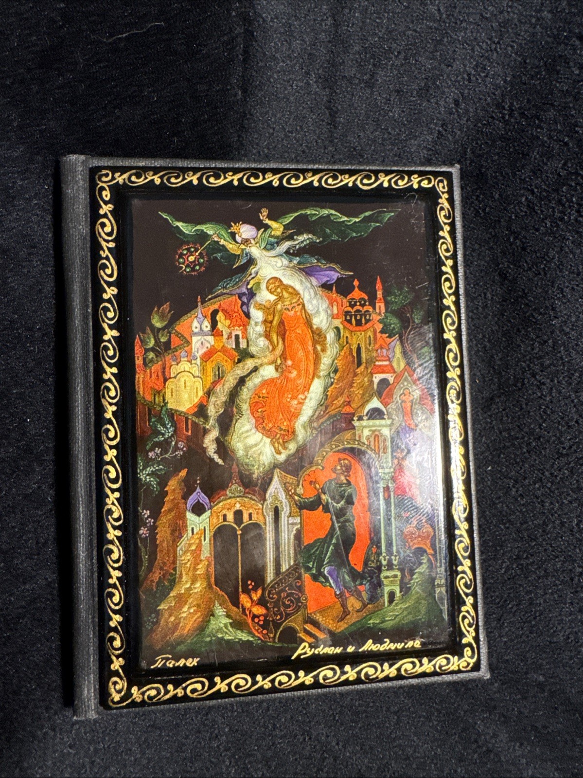 Vintage Hand Painted USSR Russian Lacquer Mini Address Phone Book Vintage Hand Painted USSR Russian Lacquer Mini Address Phone Book