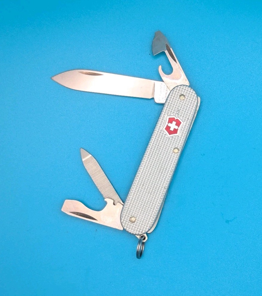 Victorinox Cadet Silver Alox Swiss Army Knife, 84mm