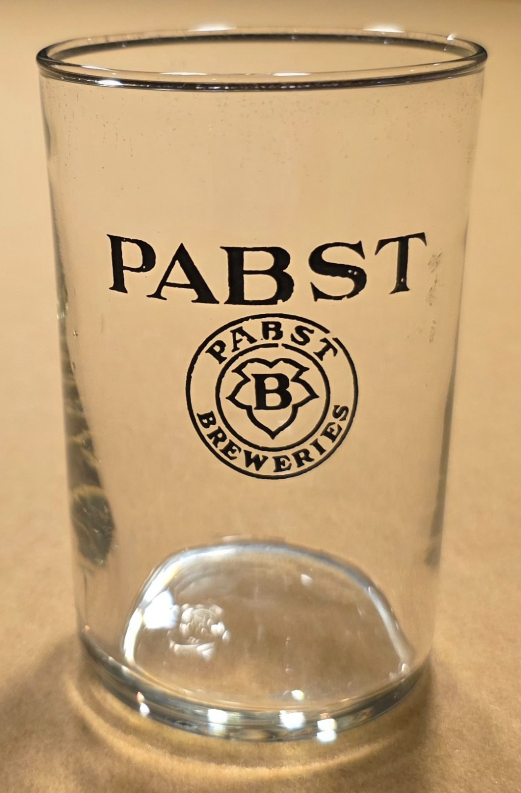 Vintage(50s) Pabst Breweries Shell Glass Black ACL - Libbey L in Circle - V Good Vintage(50s) Pabst Breweries Shell Glass Black ACL - Libbey L in Circle - V Good