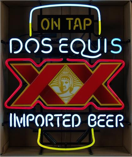 DOS Equis XX Imported Beer Neon Sign 24\
