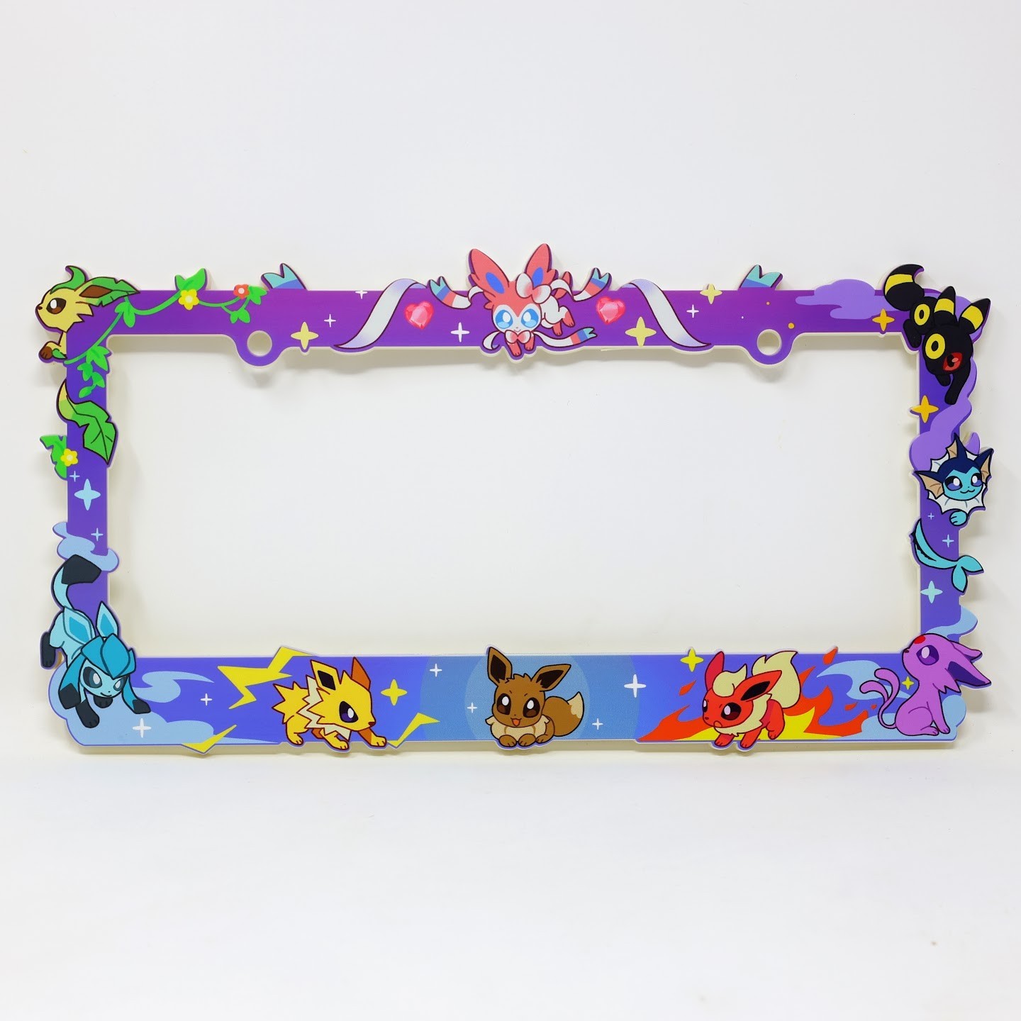 Pokemon Eeveelutions Eevee License Plate Frame Holder Car Anime Figure USA