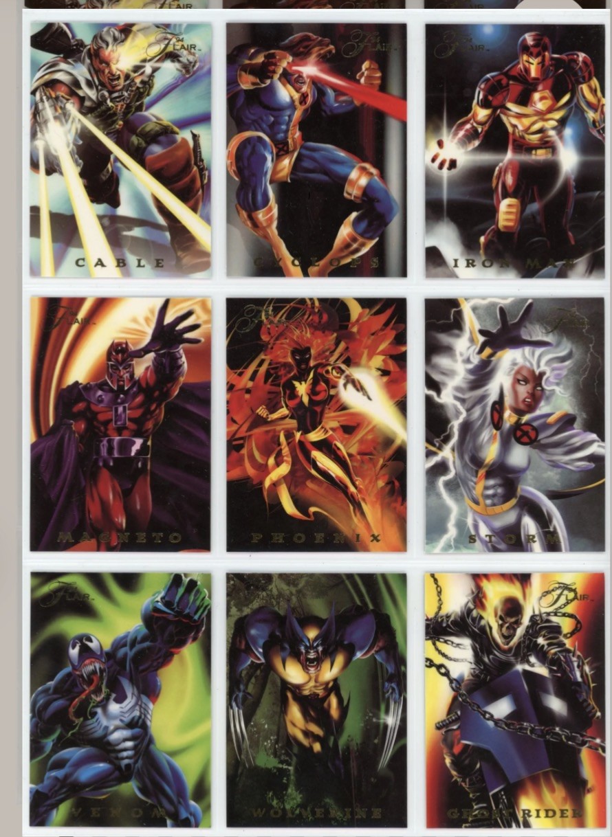1994 Flair Marvel Annual - Power Blast - Complete Set (18 Cards) - NM/M