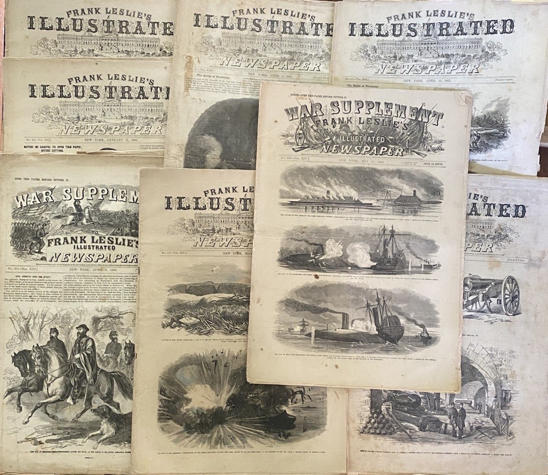 1862 Frank Leslie’s Civil War Newspapers & War Supplements Illustrated Lot 1862 Frank Leslie’s Civil War Newspapers & War Supplements Illustrated Lot