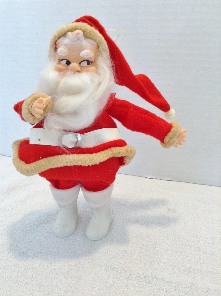 Vintage Japan Felt Christmas Santa Claus Figure 7 Vintage Japan Felt Christmas Santa Claus Figure 7