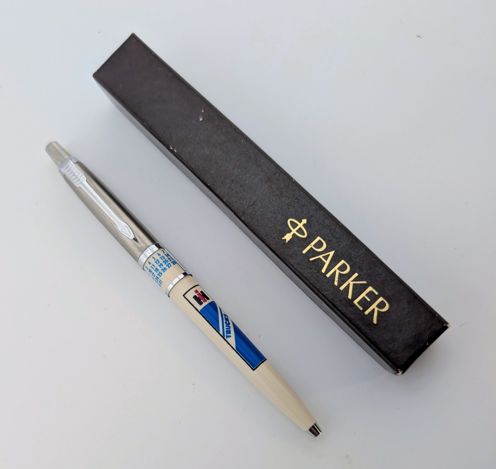Vintage Parker Calendar Advertising Pen International Harvester Fort Wayne Plant Vintage Parker Calendar Advertising Pen International Harvester Fort Wayne Plant