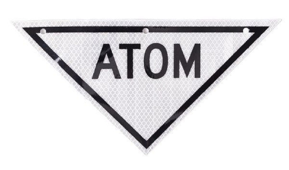 US Military Battlefield Atomic Hazard Warning Sign - NBC Nuclear Radiation US Military Battlefield Atomic Hazard Warning Sign - NBC Nuclear Radiation
