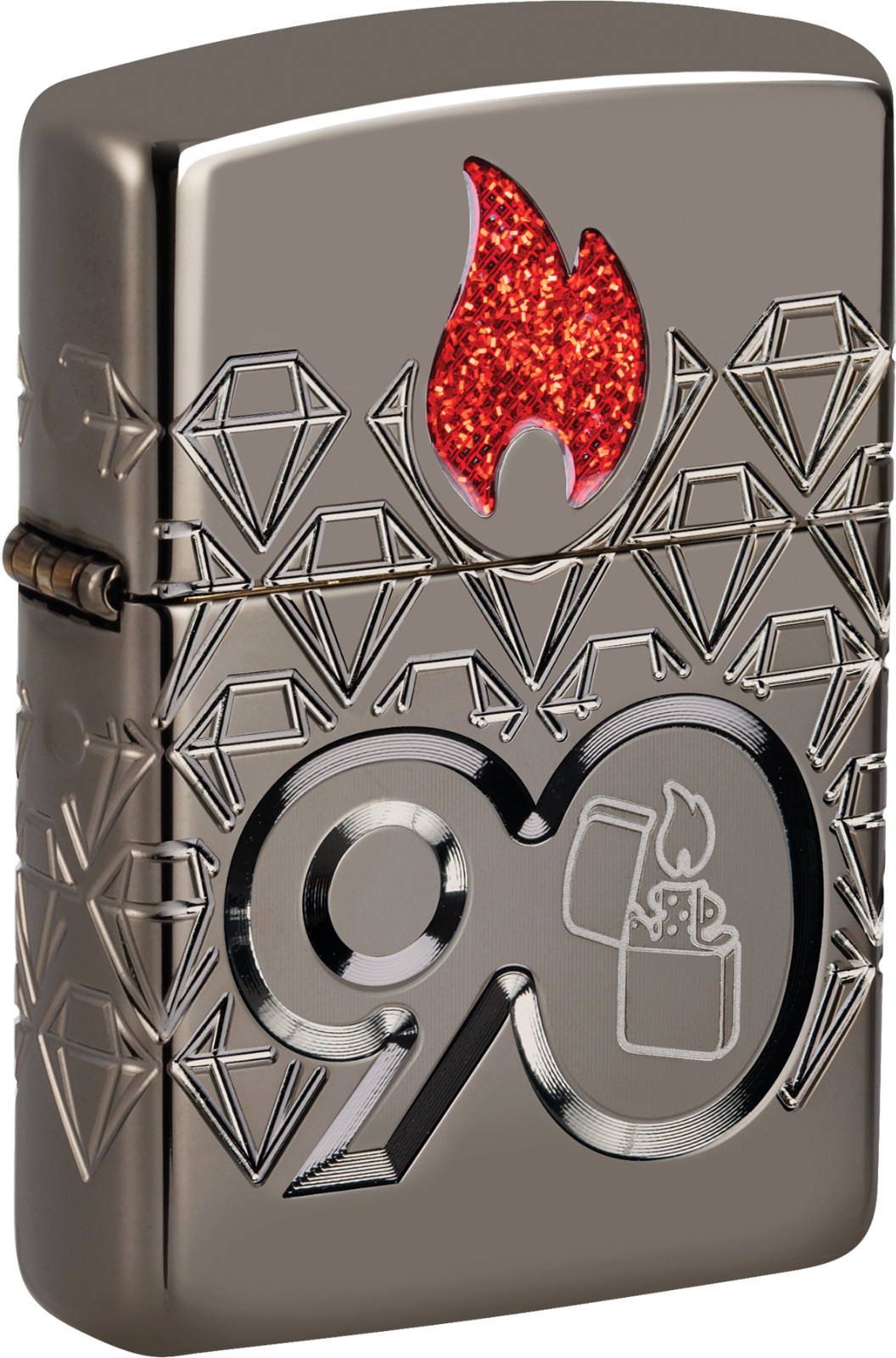 Zippo 90th Anniversary Collectible 2022 Limited Edition Black Ice Zippo 90th Anniversary Collectible 2022 Limited Edition Black Ice