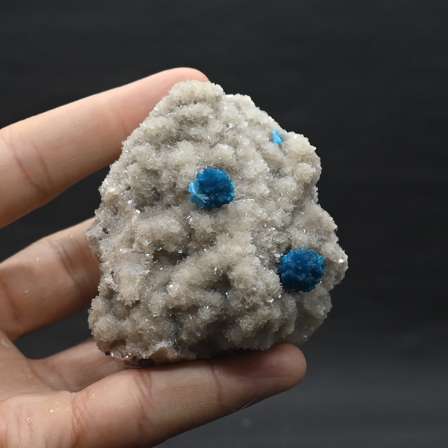 Big rosette of Cavansite on matrix (non precious natural stone) # 4685 Big rosette of Cavansite on matrix (non precious natural stone) # 4685