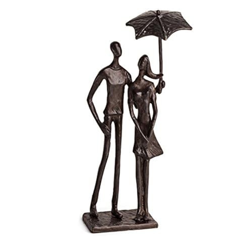 Danya B Loving Couple Under Umbrella Bronze Sculpture - Design Metal Art Danya B Loving Couple Under Umbrella Bronze Sculpture - Design Metal Art
