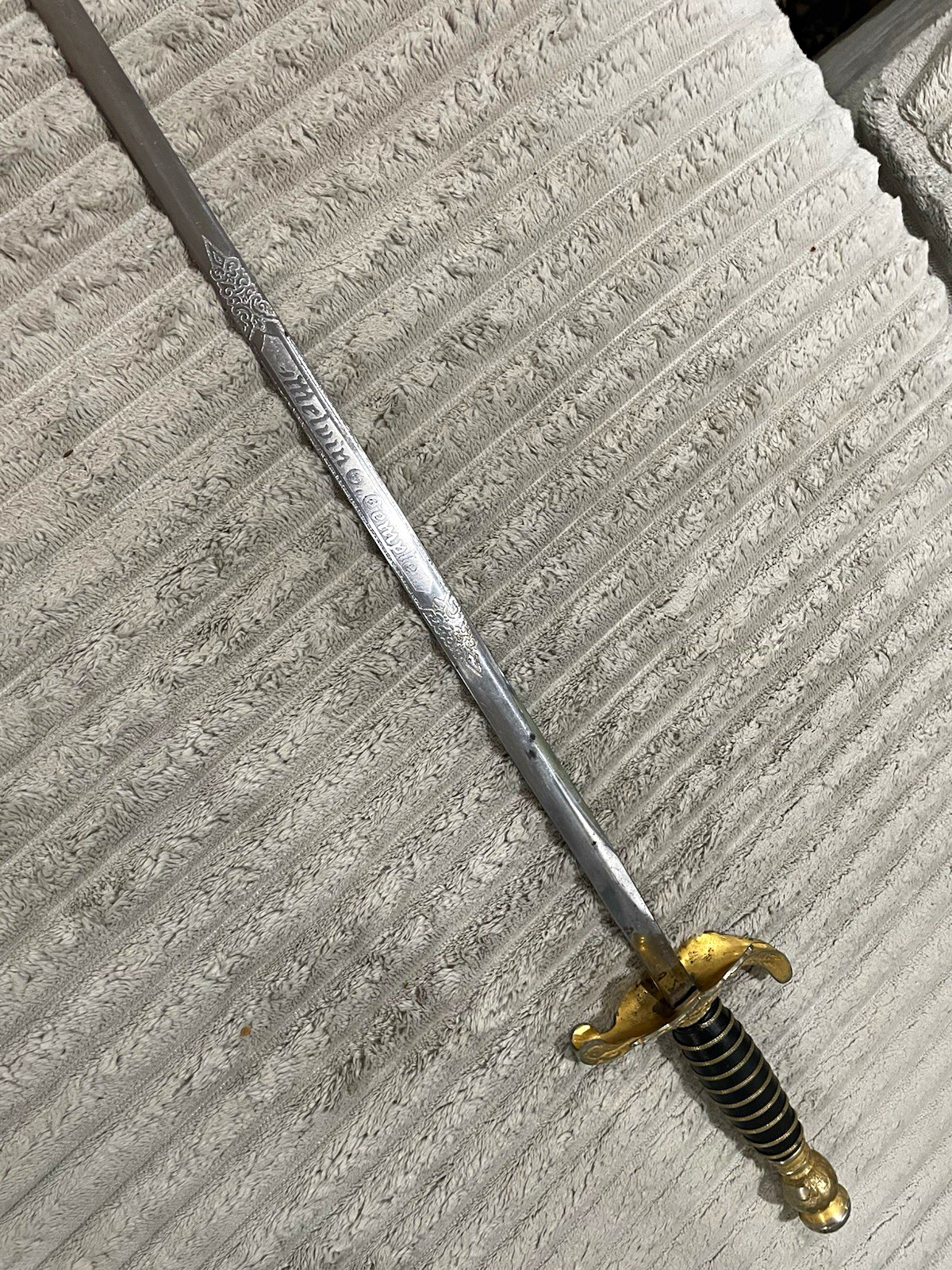 Antique Odd Fellows Collectable Pax Aut Bellum Sword with Scabbard Antique Odd Fellows Collectable Pax Aut Bellum Sword with Scabbard