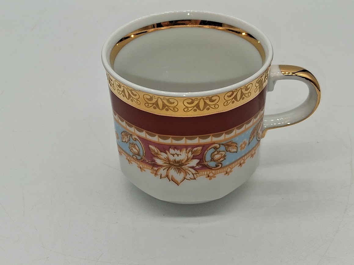 Vintage Czechoslavakia Gold Gilded Rucni Prace Tea Cup Vintage Czechoslavakia Gold Gilded Rucni Prace Tea Cup