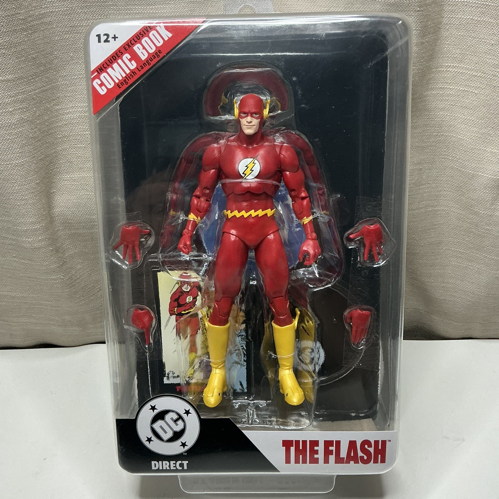McFarlane Toys DC Direct Page Punchers The Flash Includes Reprint Flash #123 McFarlane Toys DC Direct Page Punchers The Flash Includes Reprint Flash #123