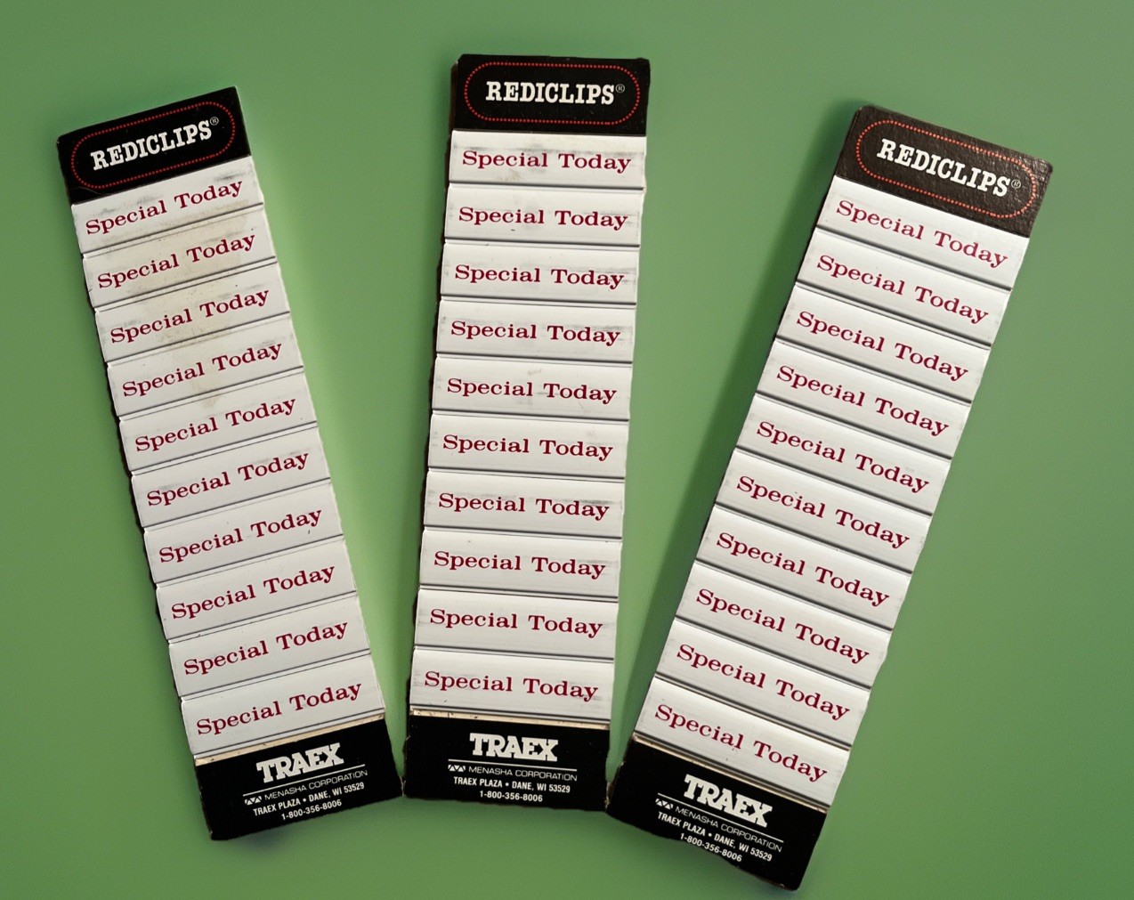 3 Sets TRAEX REDICLIPS Special Today Menu Clips Sign Marker Restaurant Signage