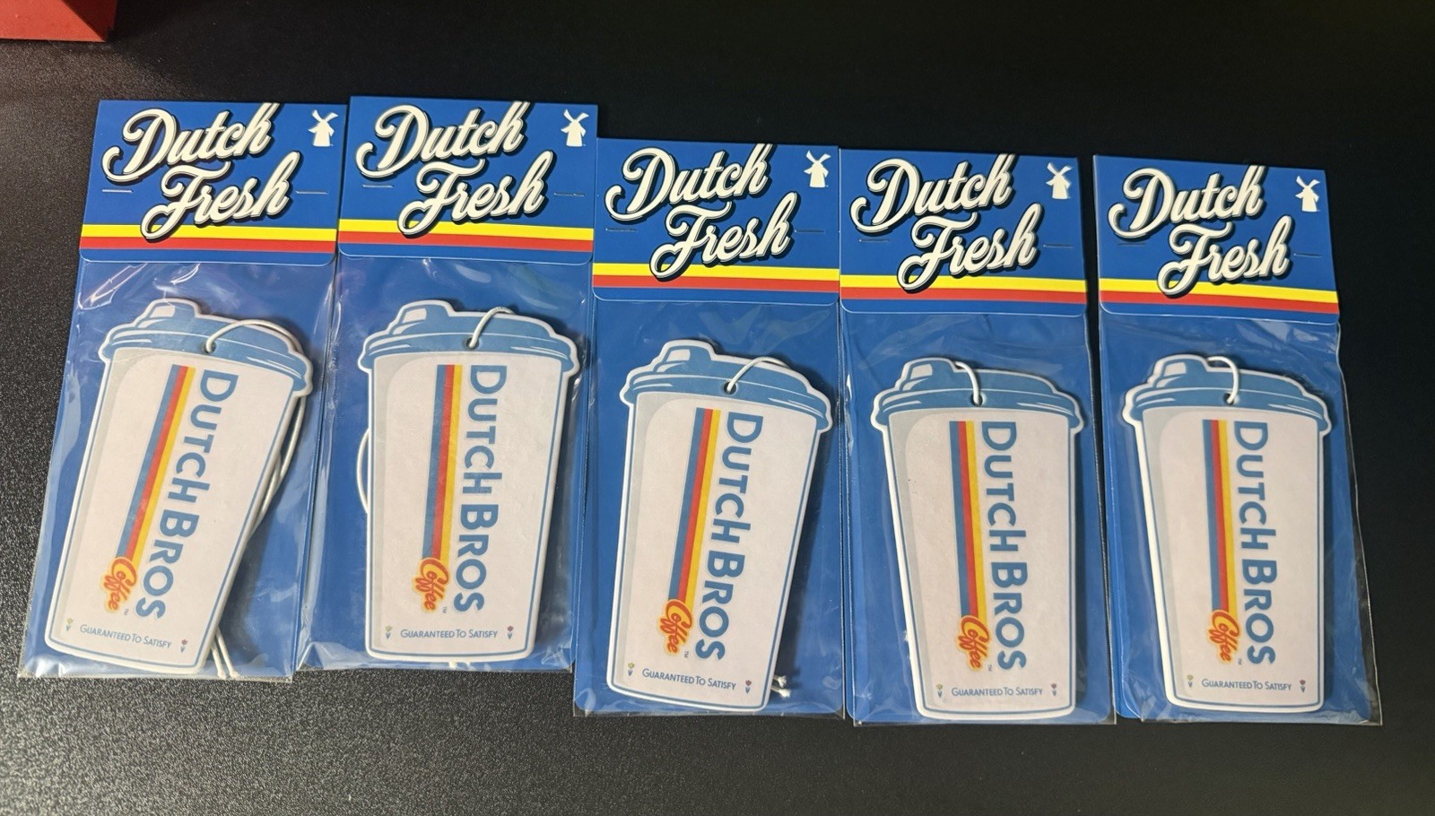 Dutch Bros Dutch Fresh Air Freshener Lot of 5 New 💥