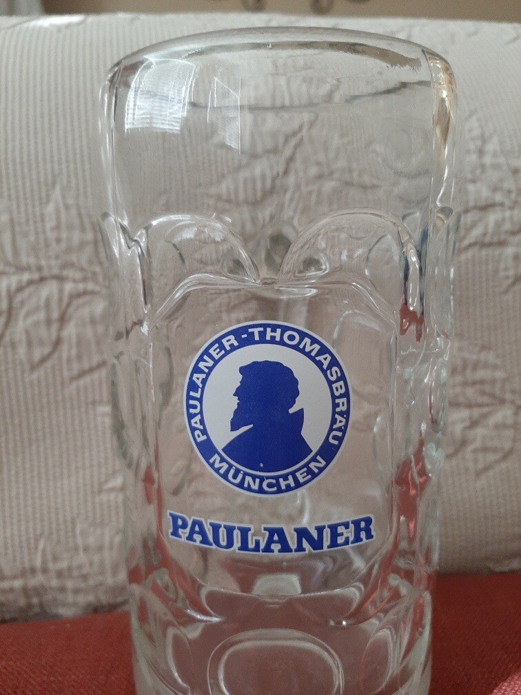 Vtg Paulaner Thomasbrau Muchen German Beer Stein Mug Munich Oktoberfest 8\ Vtg Paulaner Thomasbrau Muchen German Beer Stein Mug Munich Oktoberfest 8\