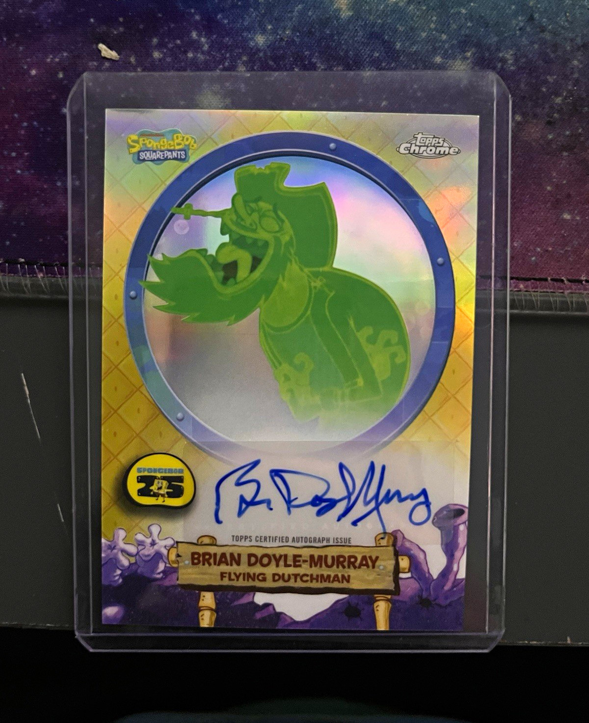 Topps 2025 SpongeBob Chrome SA-FD Flying Dutchman Brian Doyle-Murray Auto