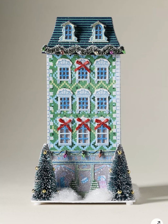 Anthropologie Emily Taylor Light Up Holiday House Music Shop New In Box