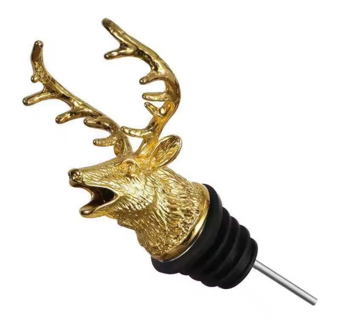 Stag/Elk/Deer Head Wine Pourer Bottle Stopper Decanter Pour Spout Bar Ware Tools