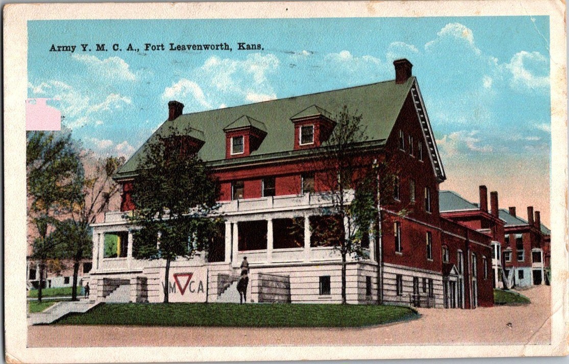 Vintage Postcard 1919 Army Y.M.C.A. Fort Levenworth, Kansas (KS) Vintage Postcard 1919 Army Y.M.C.A. Fort Levenworth, Kansas (KS)