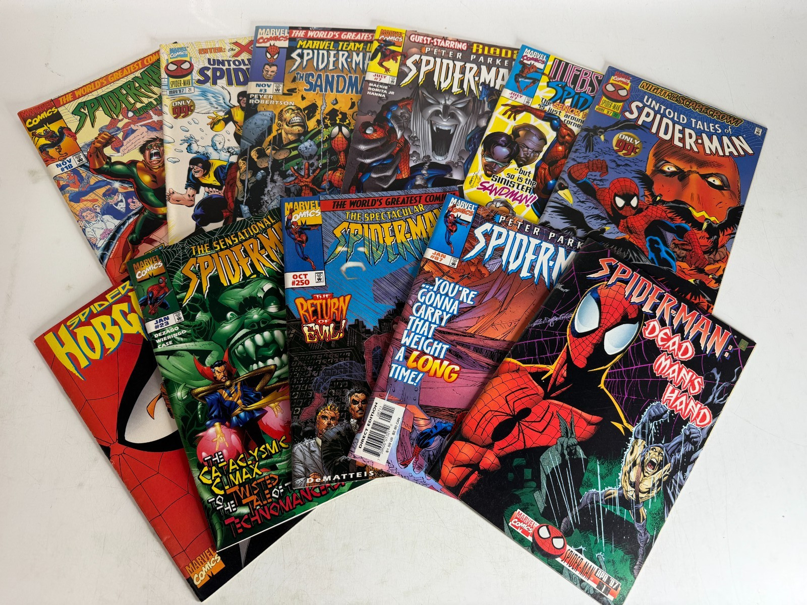 Spider-Man Comic Book Lot (11 Books) – Sensational Spider-Man, Spider-Man Unlimi Spider-Man Comic Book Lot (11 Books) – Sensational Spider-Man, Spider-Man Unlimi