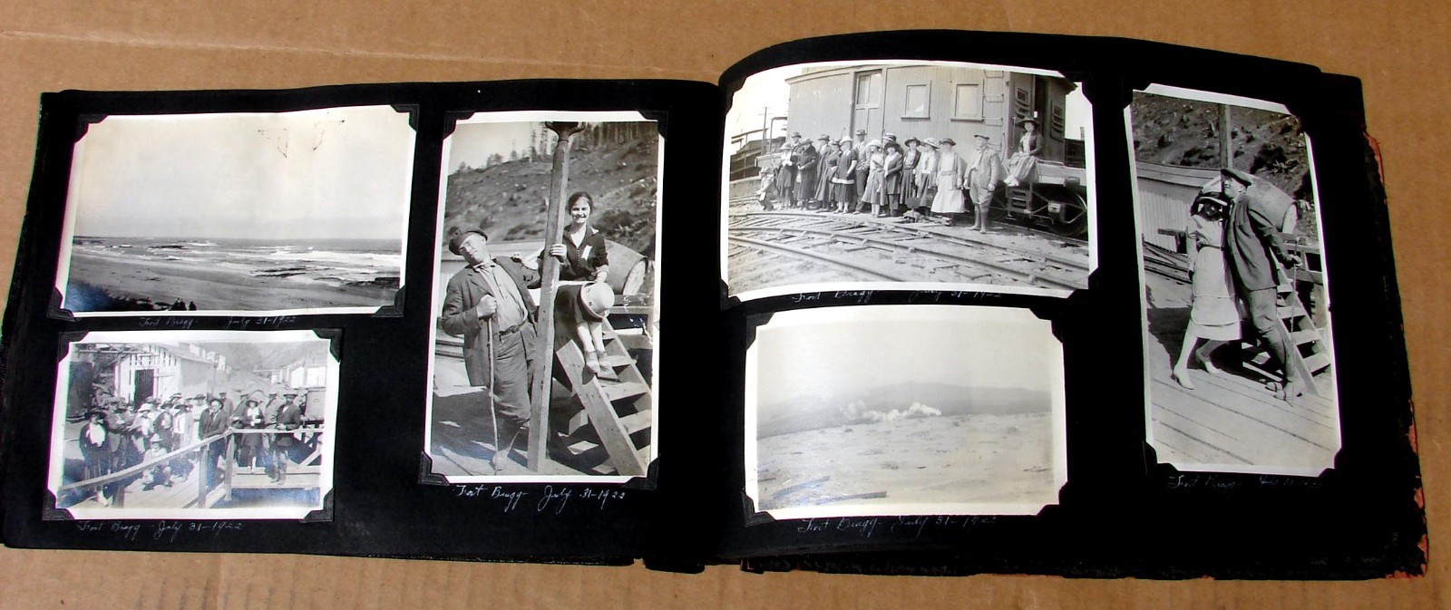 1919 - 1920's California Photo Album 240 Photos Turlock, Fort Bragg, Novato, San