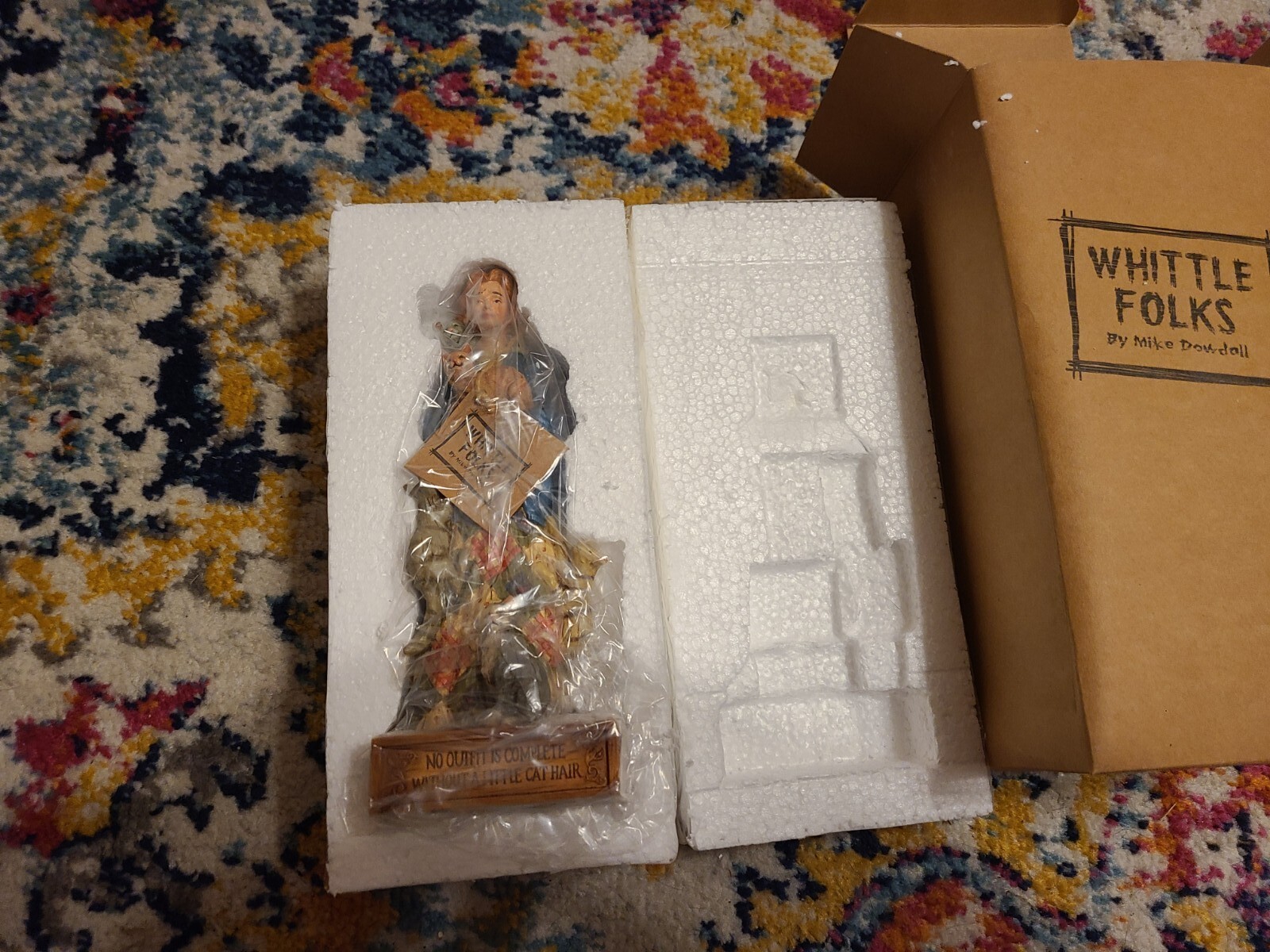 Whittle Folks Mike Dowdoll Westland Giftware Cat Hair Figurine