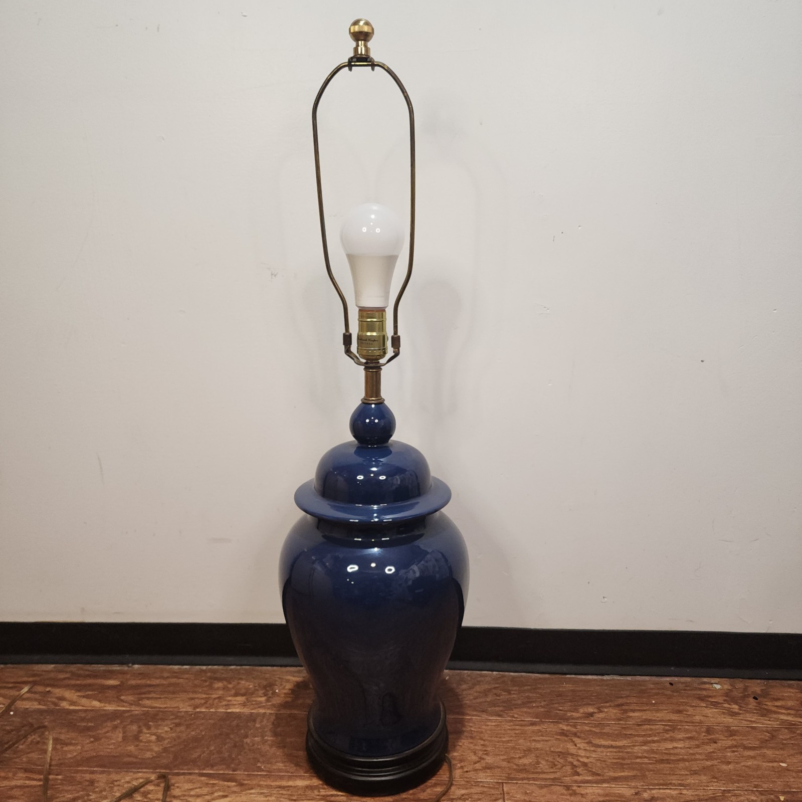 Frederick Cooper, Vintage Blue Ginger Jar Lamp, NICE