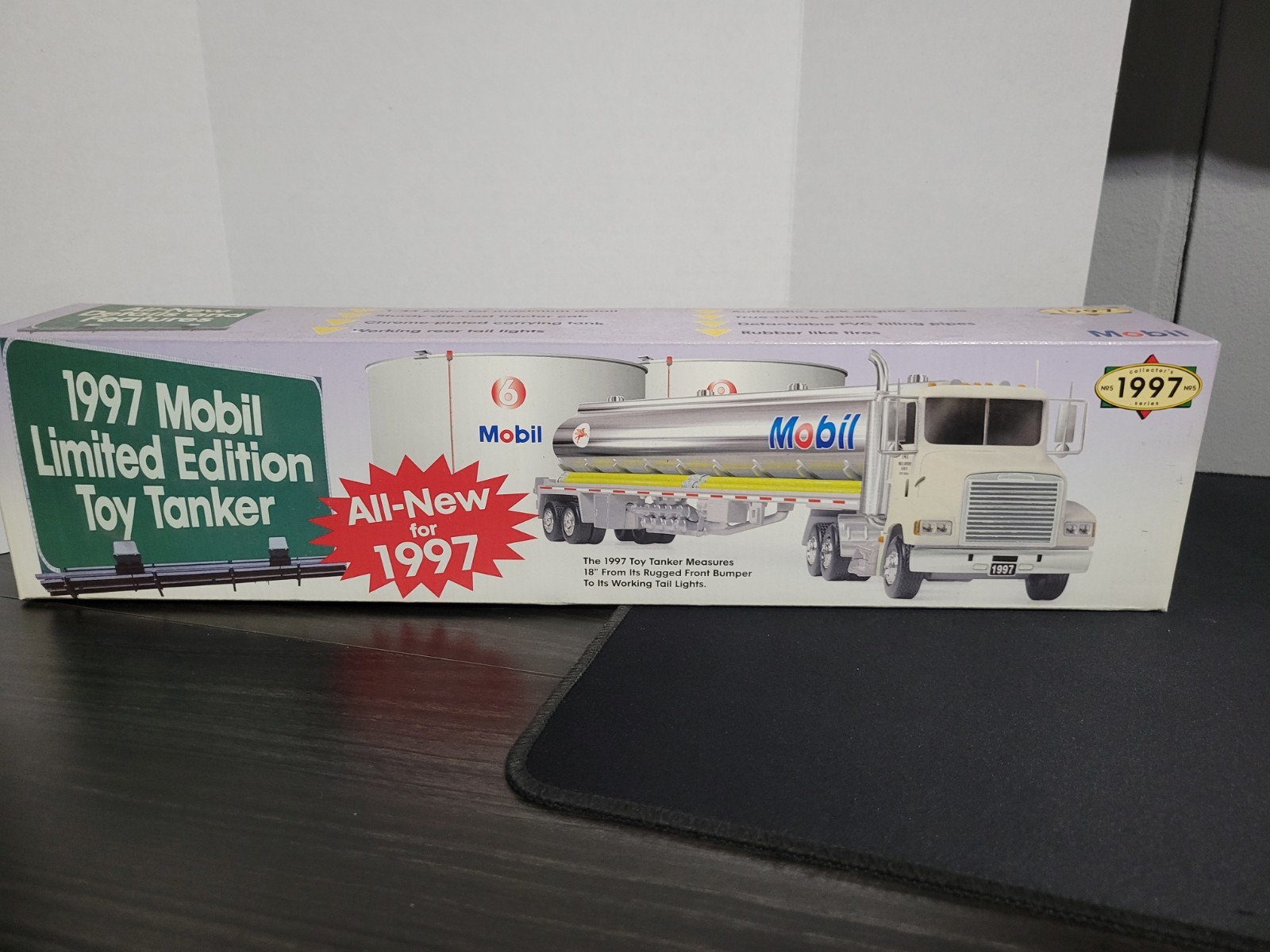 Mobil 1997 Limited Edition Collectors Series Number 5 Toy Tanker 1/43 Scale Mobil 1997 Limited Edition Collectors Series Number 5 Toy Tanker 1/43 Scale