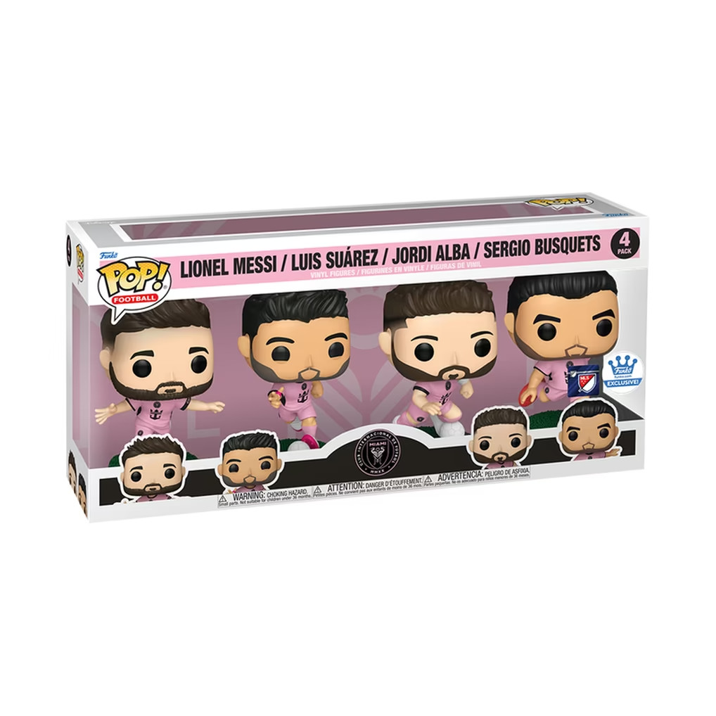 [BIG DEAL] Lionel Messi & Inter Miami CF Funko Pop Vinyl Figure 4-Pack