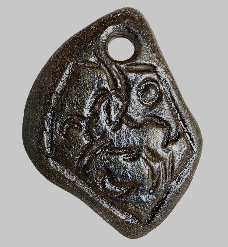 Ancient Carthage Punic Carved Gemstone Pendant Amulet Sacred Goat Solar Seal