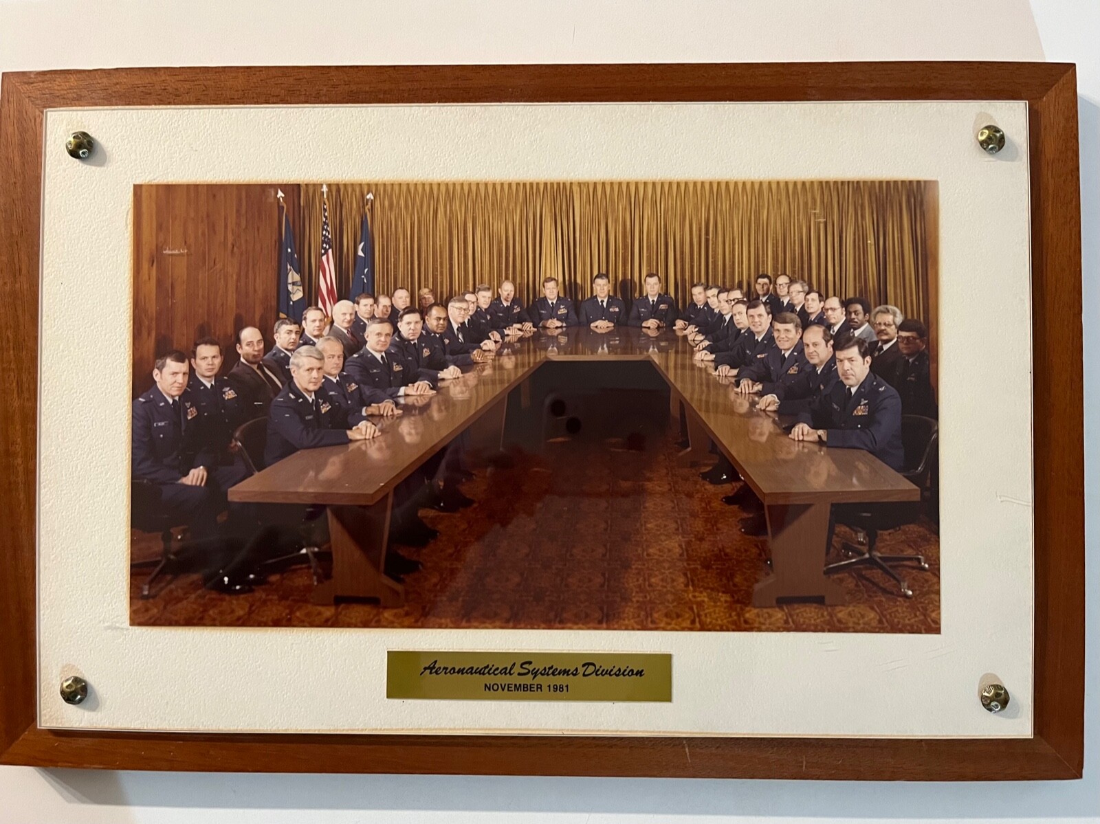 Official Military Photograph Aeronautical Systems Division Nov. 1981 mounted