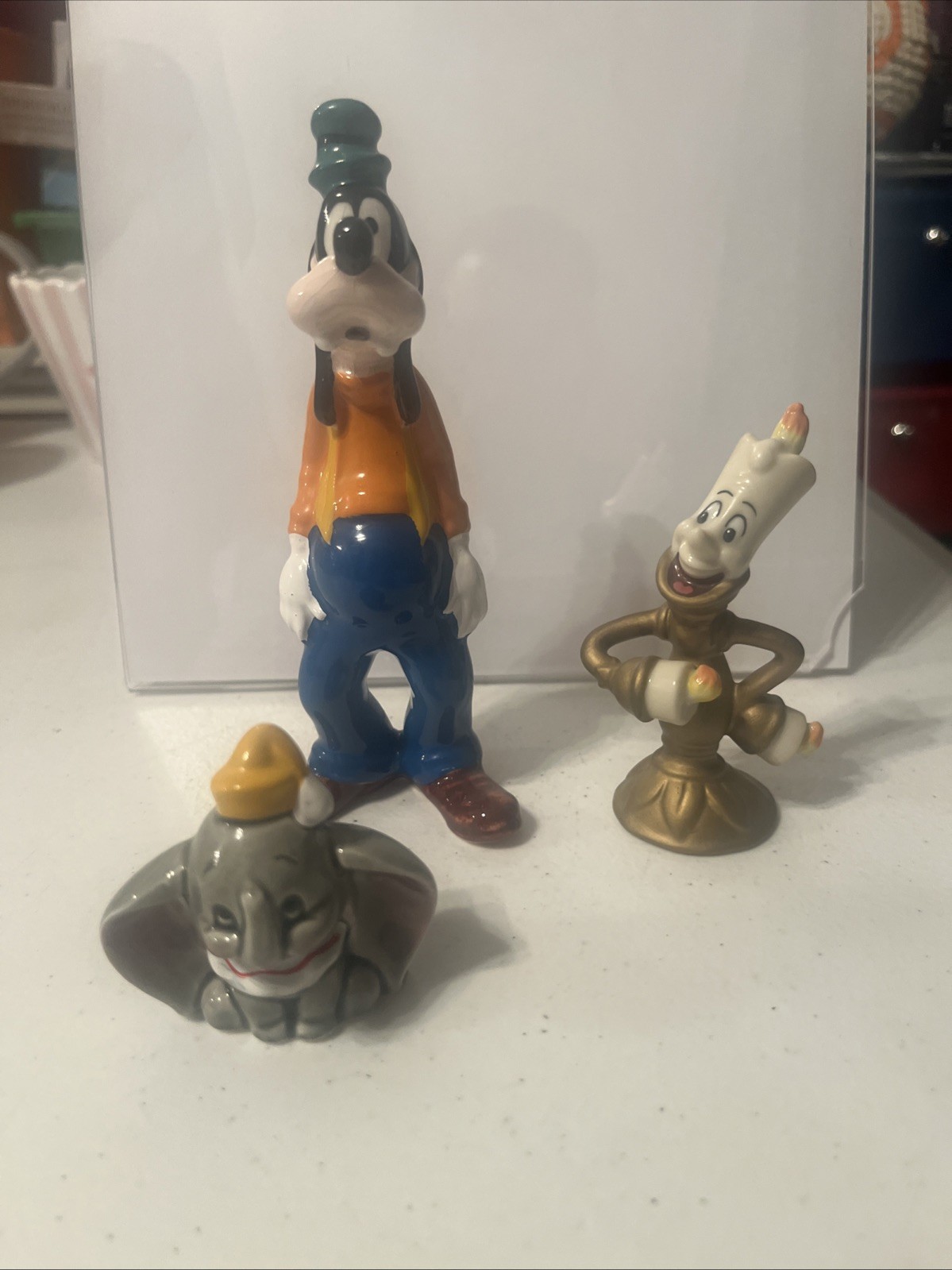 Vtge Lot Of 3 Disney Characters Goofy- Japan, Dumbo-Japan , Lumiere- Sri Lanka Vtge Lot Of 3 Disney Characters Goofy- Japan, Dumbo-Japan , Lumiere- Sri Lanka