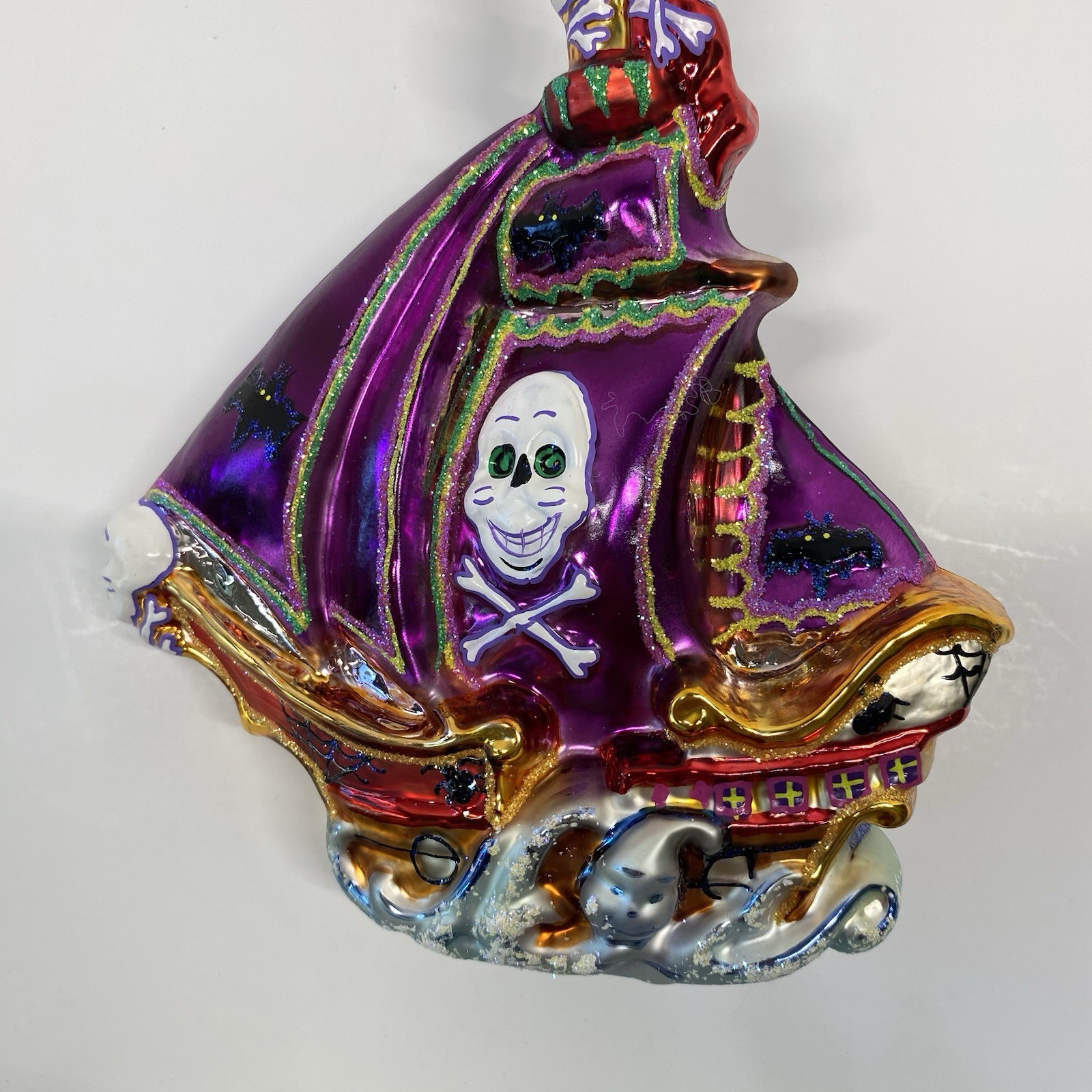 radko halloween glass ornament “Ghostly Galleon”
