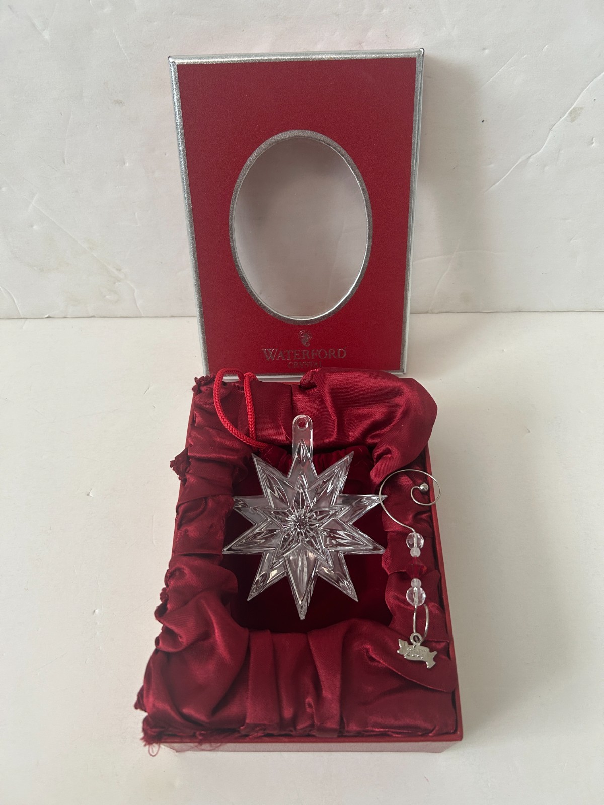 Waterford Crystal 2007 Annual Snowstar Christmas Ornament & EnhancerIreland  NIB