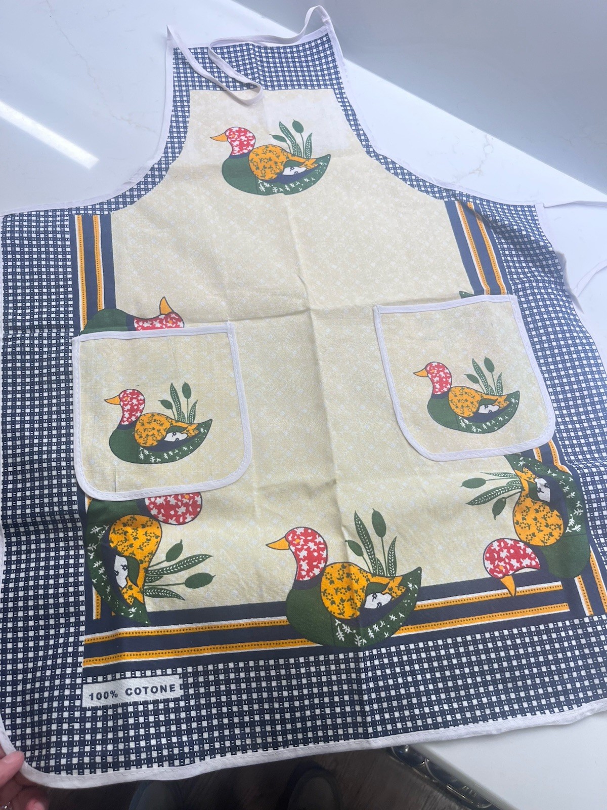 Vintage 1980s Apron Gingham With Ducks Cottage Core Grandma Core Kitchen Couture Vintage 1980s Apron Gingham With Ducks Cottage Core Grandma Core Kitchen Couture