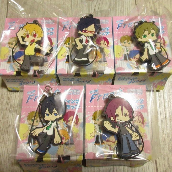 Kyoto Animation Free Rubber Strap B Full Set 5 Varieties Authentic Box Kyoto Animation Free Rubber Strap B Full Set 5 Varieties Authentic Box