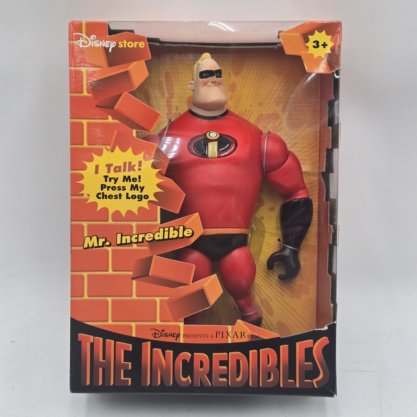 Disney Store Mr. Incredible Light Up Talking Action Figure 11\ Disney Store Mr. Incredible Light Up Talking Action Figure 11\