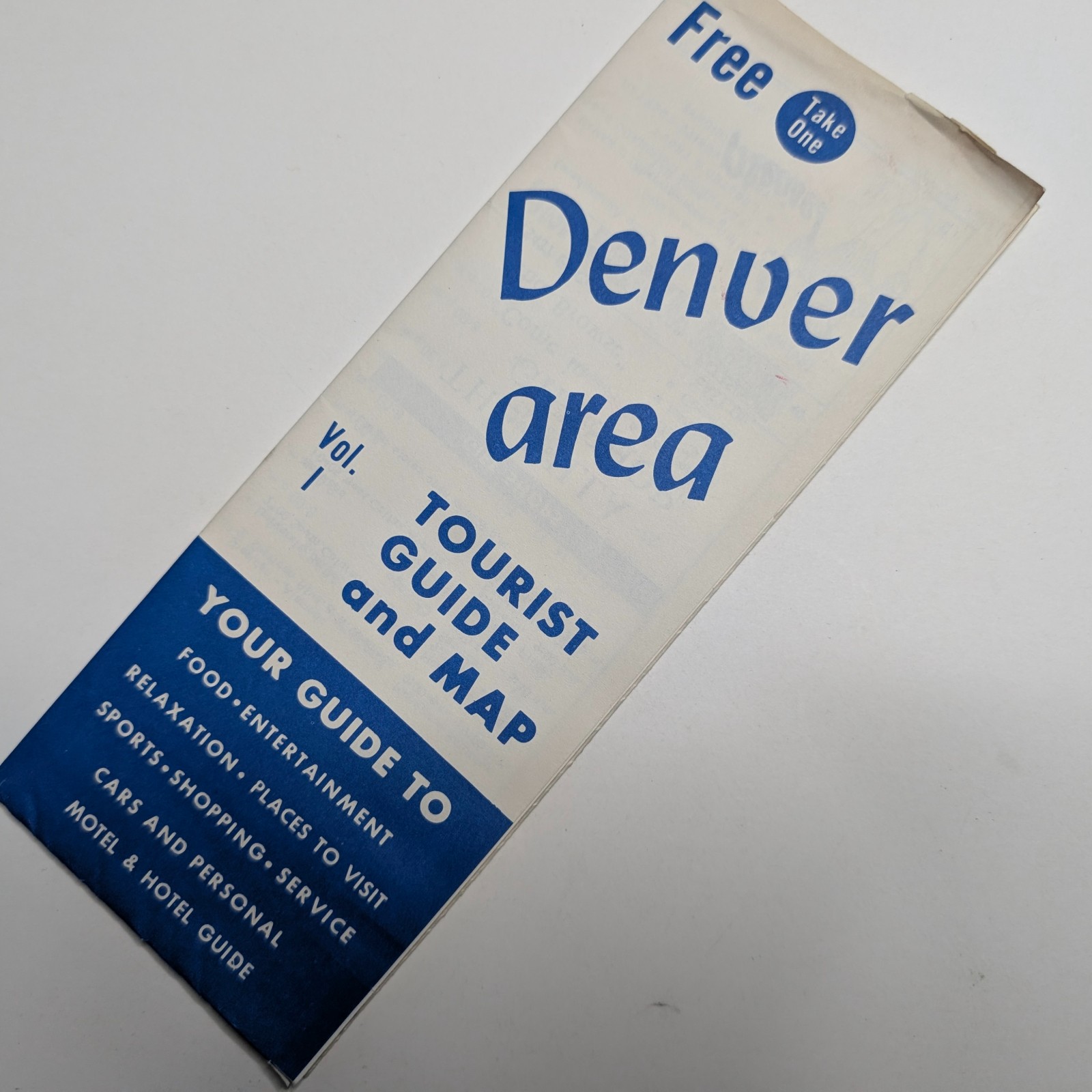 1966 Denver Tourist Guide Map Brochure Broncos AFL Schedule Bears Baseball 1966 Denver Tourist Guide Map Brochure Broncos AFL Schedule Bears Baseball