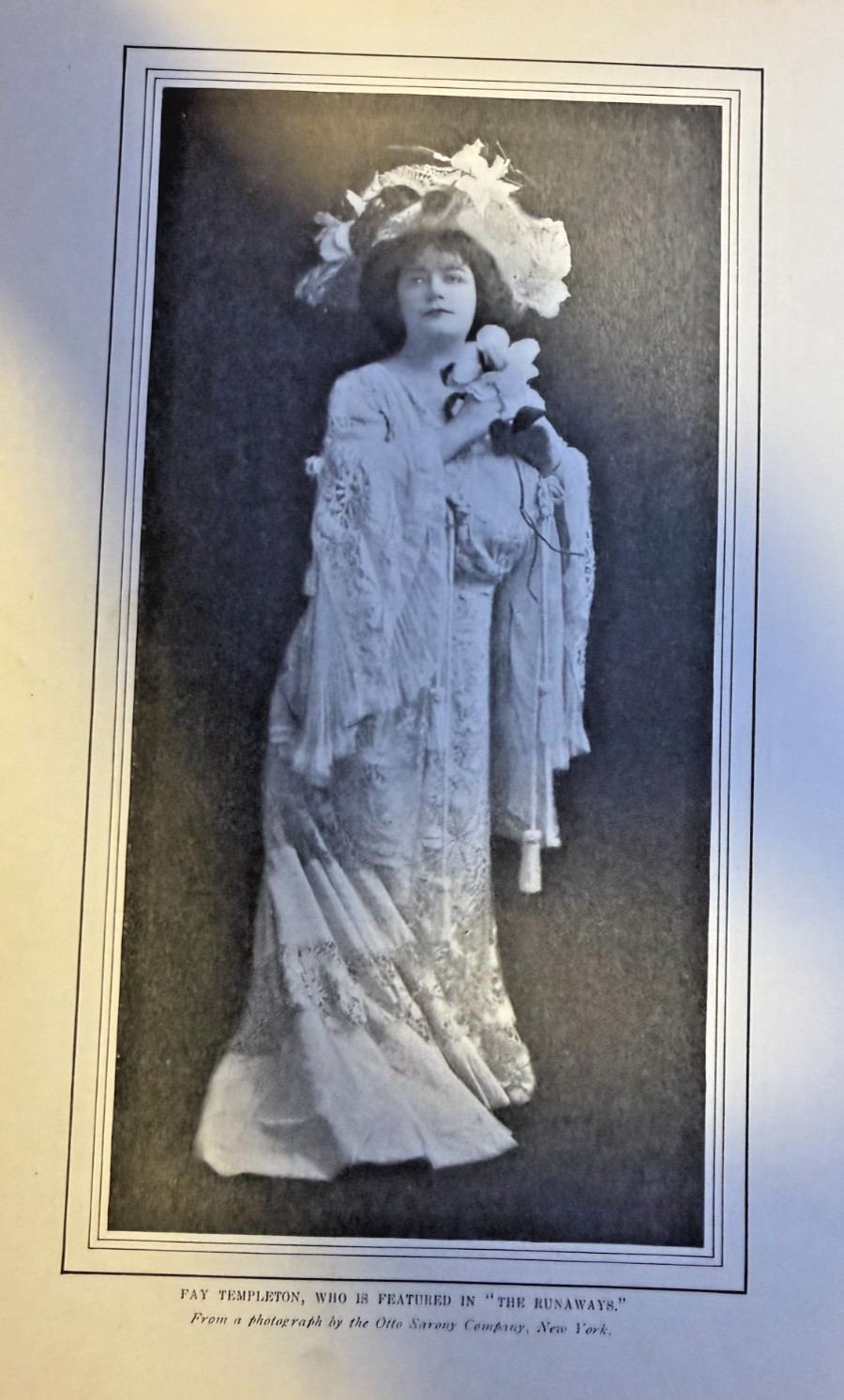 1903 Vintage Illustration Wall Art Actress Fay Templeton In The Runaways