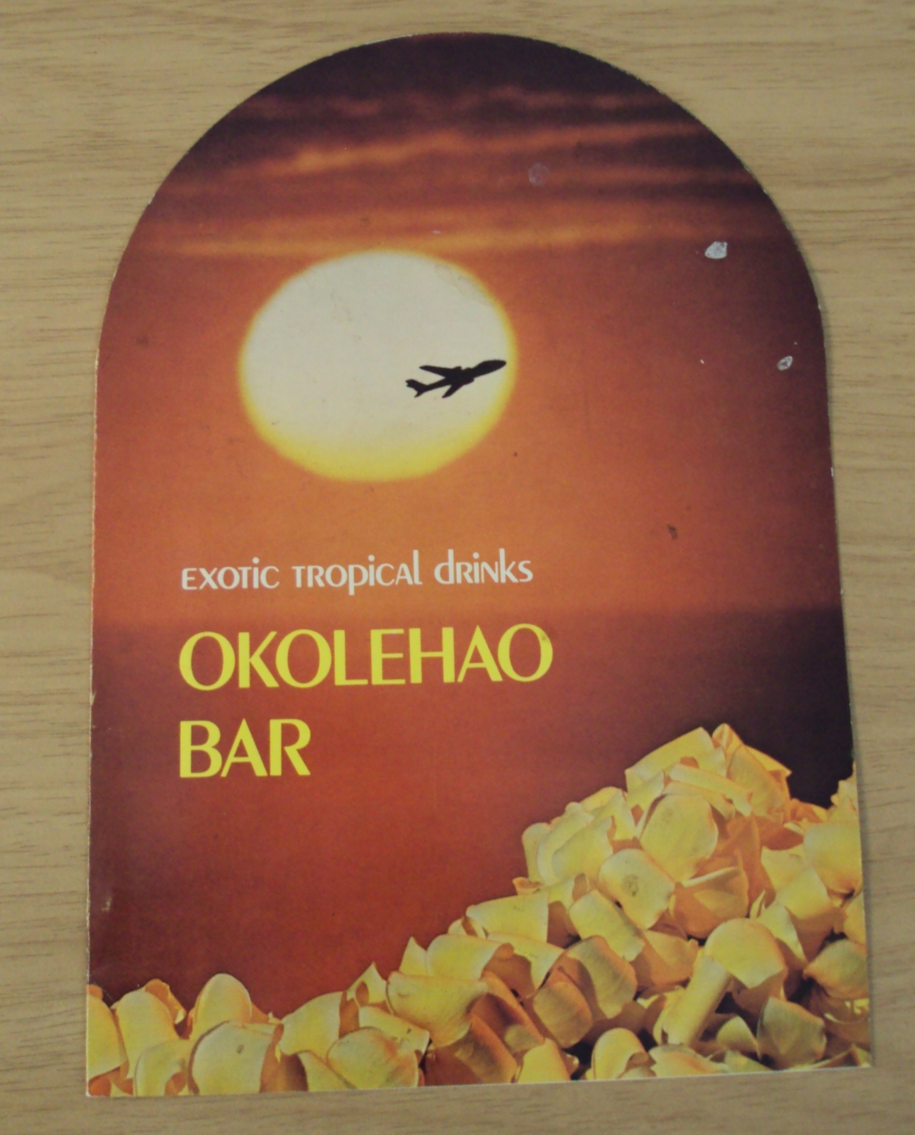 VTG HAWAIIAN Exotic TROPICAL Drinks MENU~\