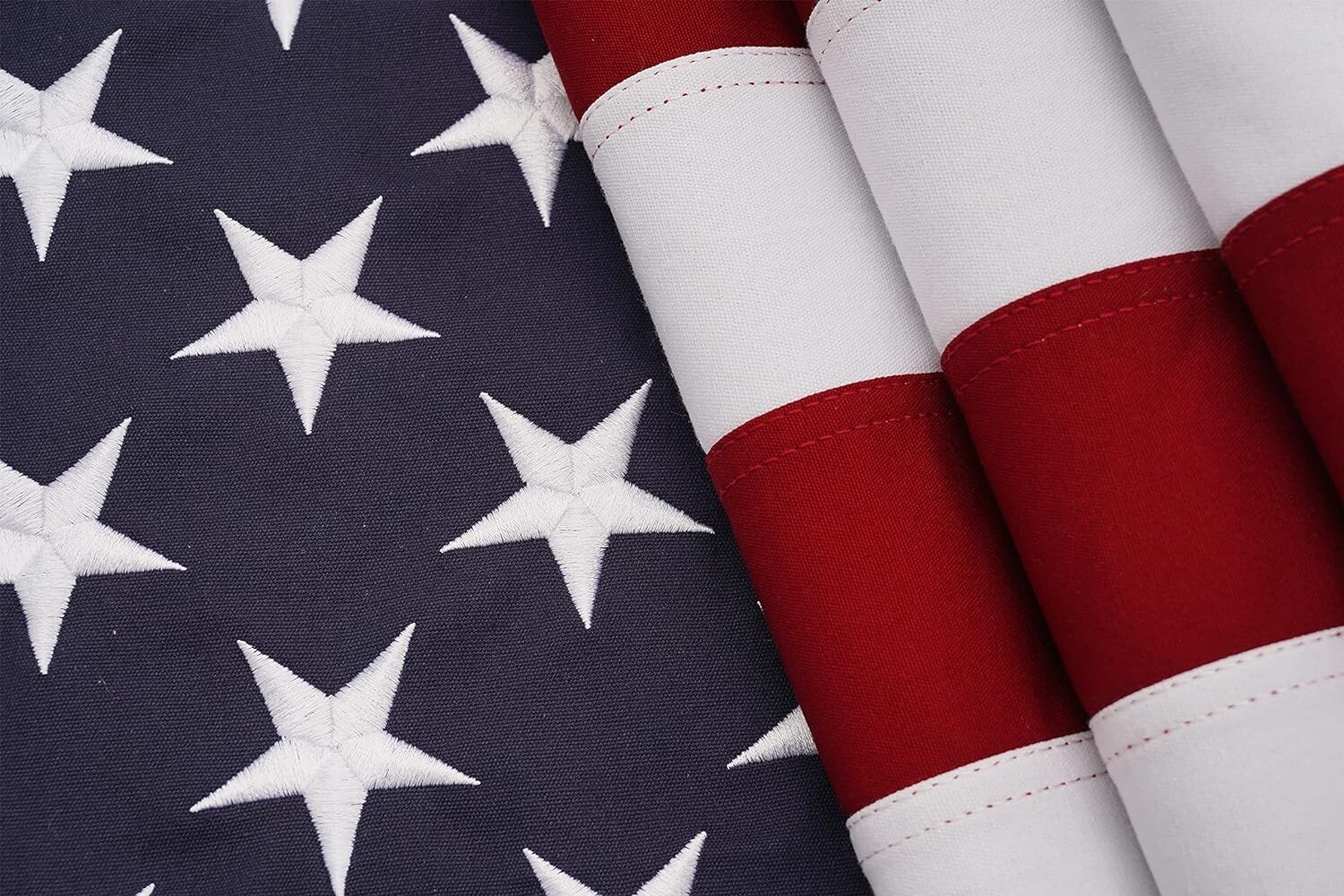 ROTERDON Cotton American Flag 2x3 Ft, Made in USA, Heavy Duty Fabric, Luxury Emb ROTERDON Cotton American Flag 2x3 Ft, Made in USA, Heavy Duty Fabric, Luxury Emb