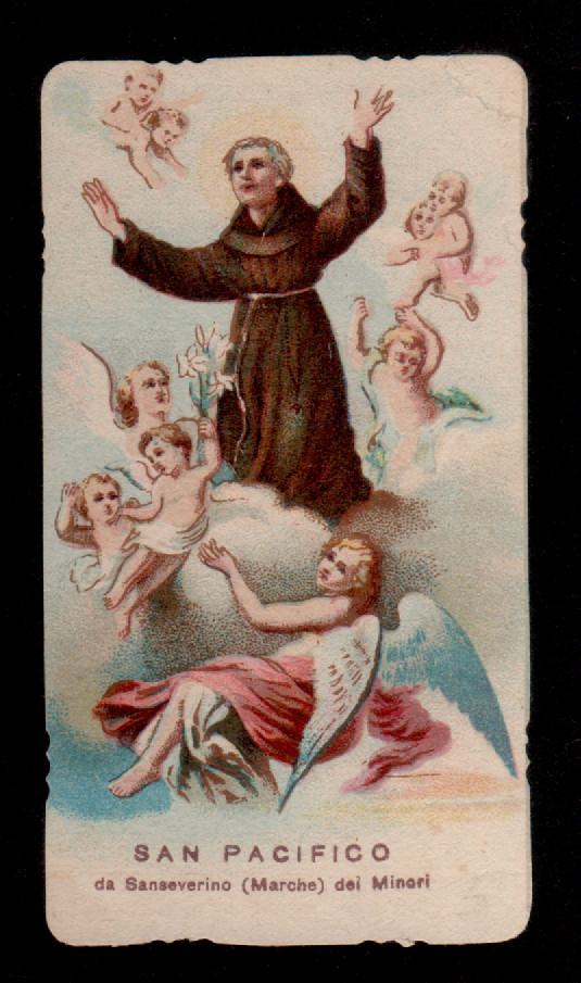 A2 ANTIQUE Santino Holy Card SAN PACIFICO DA SANSEVERINO BRANDS