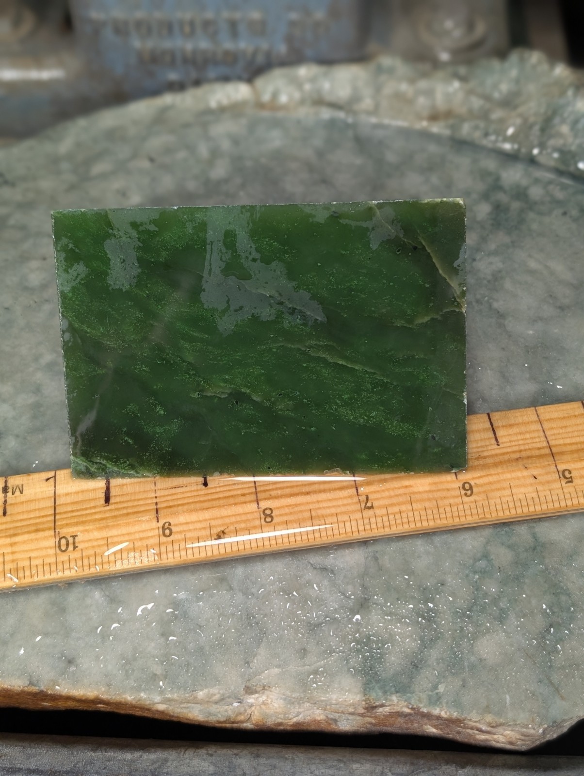 Canadian Rough Jade Slab - 891gms BC Jade Slab Canadian Rough Jade Slab - 891gms BC Jade Slab